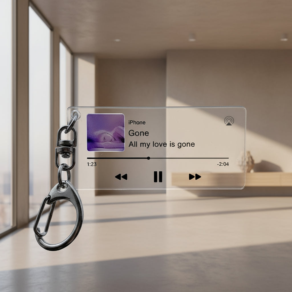 Porte-clés Photo Spotify Personnalisés